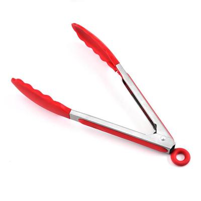 China Sustainable BBQ Tools Stainless Steel Tongs With Silicone Barbecue Cooking Tongs Grilling Utensils for sale