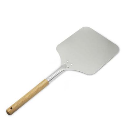 China MJ Pizza Lifter Square Pizza Cutter Turner For Kitchen Baking Tools Viable Peelable Aluminum Shovel Pizza Cutter for sale