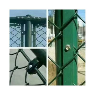 China China Factory Direct Supply Viable Low Carbon Black Green Chain Link Fence for sale