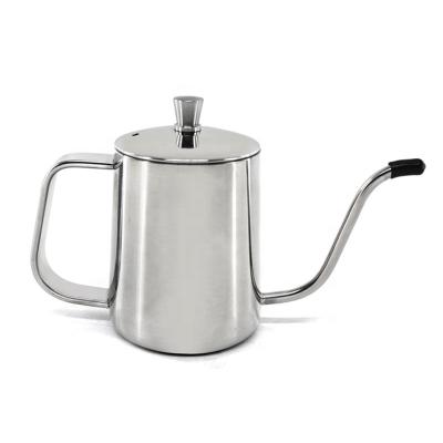 China Stainless Steel 304 Hand Pouring Kettle Sustainable Drip Coffee Fine Pour Over Gooseneck Teapot for sale