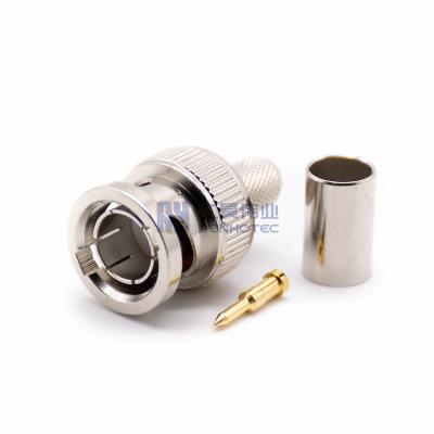 China Flange/Bulkhead/Through Hole Male/Female Coaxial Connector/SMT BNC RF Crimp For RG58 RG59 RG179 75 ohm 75ohm IDS MINI Plug Crimping Waterproof for sale