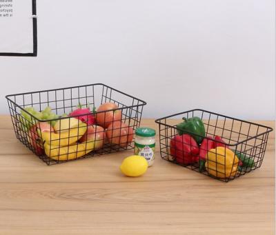 China OEM&wholesaler XL Size Workable Customize Home Welded Organizer Metal Wire Frame Storage Basket For Sundries for sale