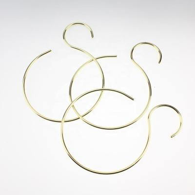 China Wholesaler&OEM 551-29G Nordic Style Flat Round Metal Gold Towel Scarf Hanger for sale