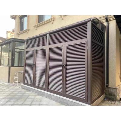 China European-modern Solid And Durable Outdoor Ventilated Louver Fence Panel Aluminum alloy equipment room for sale