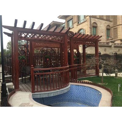 China New Pergola Grape Trellis Post u Post Grape Open Gable Trellis Aluminium alloy porch frame 6063-T5aluminum of China for sale