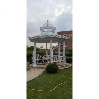 China All aluminum alloy pavilion 2023 New Style Hot Sell Gazebos Metal Roof Aluminum Alloy Outdoor Bed Pavilion for sale