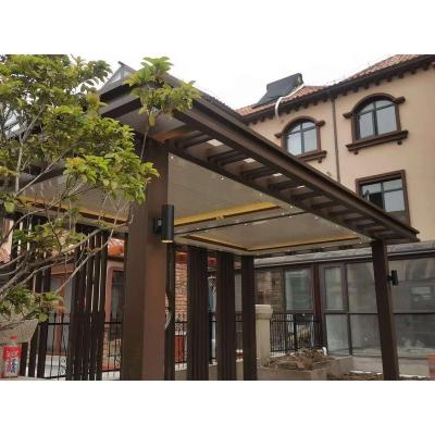 China All aluminum alloy pavilion Top Quality Cheap Outdoor Gazebo Aluminium Motorized Louvered Roof Electric louver pavilion for sale