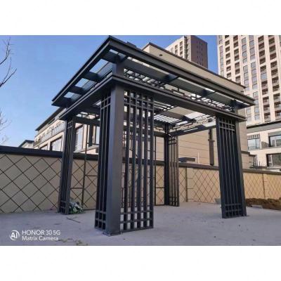 China All aluminum alloy pavilion Cheap Wholesale Hight Fashion Gazebo Outdoor Aluminum Luxury Large Outdoor Garden Gazebo for sale