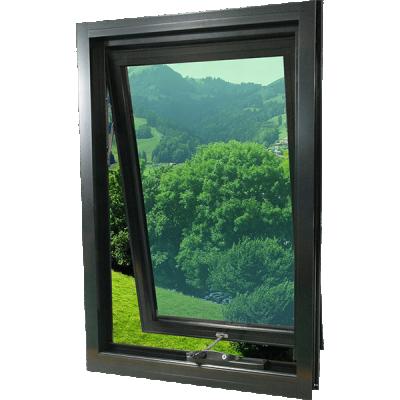 China Magnetic Screen Cheap Price Insulated Black Windows Aluminum Stained Glass for sale