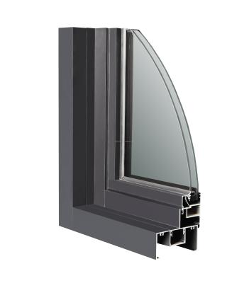 China Australian Standard AS-2047 Aluminum Gray / White / Black Rolling Windows Double Glazed Awning for sale