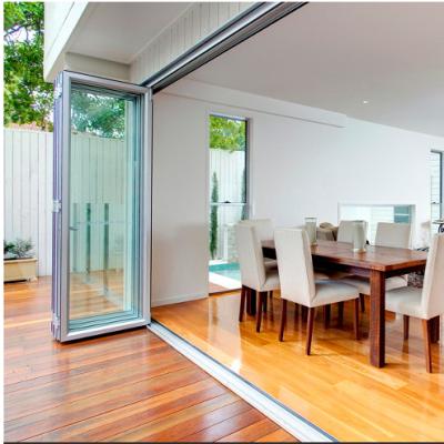 China Factory Sales Hot Folding Glass Screen Door Sensitive Appearance Easy Installing Front Doors For Modern Homes for sale