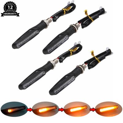 China 4PCS Motorcycle Turn Signal Lights Turn Signal Lights 4PCS Motorcycle Turn Signal Lights Water Flow Blinker Motorcycle/Signals Light Cafe Racer Indicator Indicator for sale