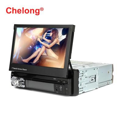 China 1DIN HANDS FREE Universal 7 Inch Retractable Touch Screen Mirror Link FM USB BT Car Radio Stereo VCR for sale