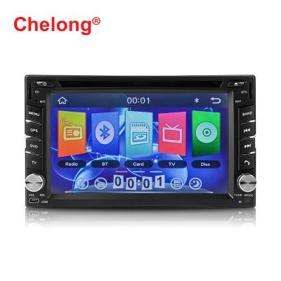 China Support MP3/MP4/DVD/CD 2DIN 6.2 Inch Touch Screen Audio Radio Universal Car Stereo Mp5 Player Support GPS+DVD+CD+TV+Disk for sale