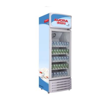 China Factory Wholesale High Quality Single-temperature Refrigerated Vertical Beverage Display Cabinet Bottle Cooler With Light Box for sale