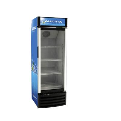 China High Quality Single-temperature Beverage Display Cabinet With Light Box Vertical Glass Display Cabinet Beverage Cooler for sale