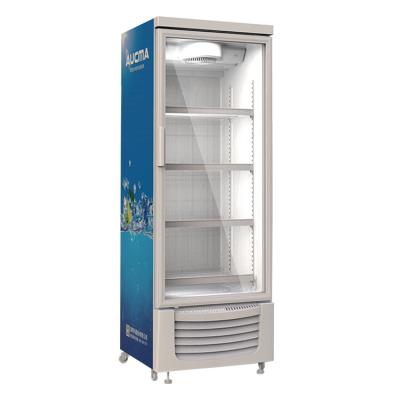 China High Quality And Low Price AUCMA SC-386k Vertical Bottle Display Case Single-temperature Cooler Cooler for sale