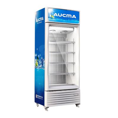 China Single-temperature Factory Direct Sales AUCMA SC-606 Vertical Showcase Beverage Cooler for sale