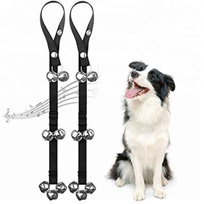 China Viable Dog Leash House Training Doorbells Premium Quality Nylon Dog Door Bell For Potty Training for sale