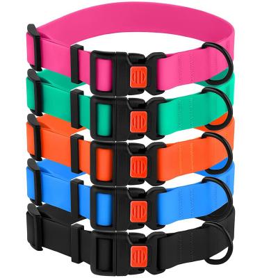 China Nibao Viable Flat Colorful PVC Coated Nylon Tear-Resistant Basic Dog Collar Poly Dropshipping for sale