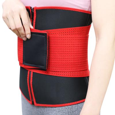 China Neoprene Slim Body Back Support Mesh Velcro Waist Trainer Tummy Wrap Waist Trimmer High Quality Pressurized Women Shaper Waist Training for sale