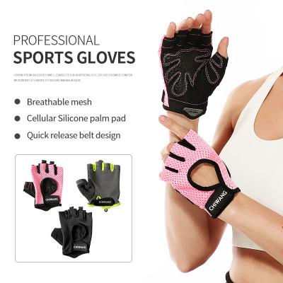 China Wholesale Cheap Silicone Half Finger Breathable Other Sports Gloves Fitness Gym Custom Gloves for sale