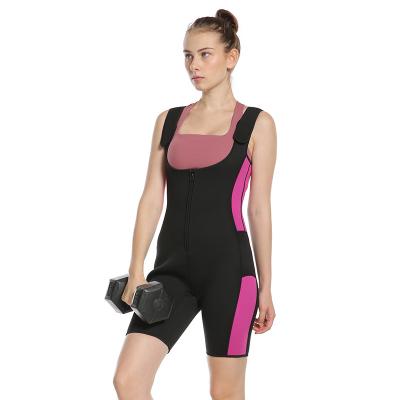 China Breathable Compressive Body Fitness Woman Gym Neoprene Fabric Yoga Suit Cool Seamless Sports Wear Set for sale