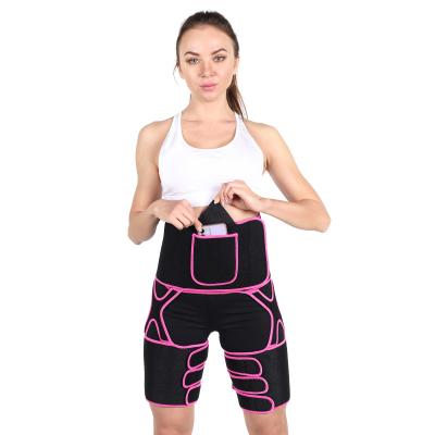 China Latest Fashion Adjustable Neoprene Women Fitness Waist Trimmer Leg Trimmer Thigh Lifter Waist Abdominal Trainer for sale