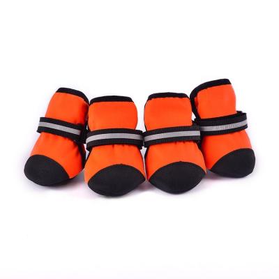 China Viable Dog Shoes Fashion Solid Leisure Boots Orange Gray Pet Accessories Anti Slip Dog Socks for sale