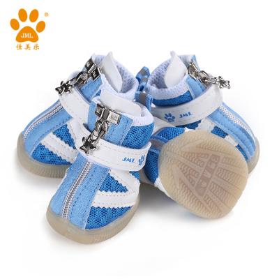 China Wholesale Viable JML Mesh Breathable Summer Dog Boots For Small Dog Puppy Anti-skid Cute Shoes for sale