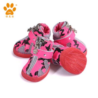 China JML Sustainable New Design Pet Leather Shoes On Sale Non Slip Rubber Dog Shoes for sale