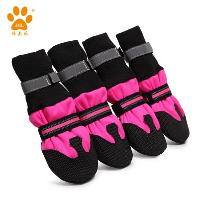 China JML Manufacturer Sustainable Dog Shoes Summer Pet Shoes XXL Pet Sneakers Waterproof Boots For Winter Warm Lining for sale