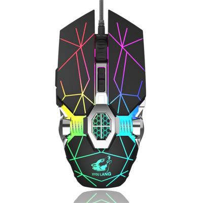 China Best Selling Optical Mouse Amazon Ergonomic Gaming Mouse USB Computer Wired Light Up Mice 3200DPI for sale