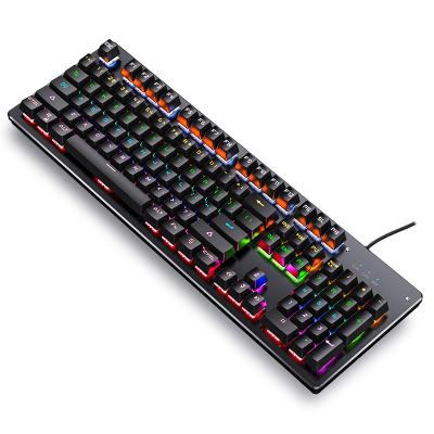 China Plug and Play 104 Key Gamer Computer Gaming Gamer Wired Normal Round Keytop Punk Retro Mechanical Keyboard for sale