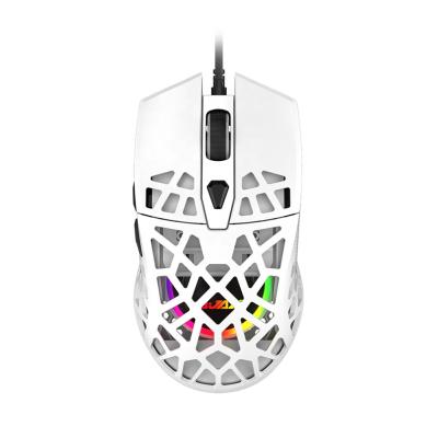 China Hot Selling Optical Gaming Mouse 6D Lightweight Ergonomic Honeycomb Wired Gaming Mouse for sale