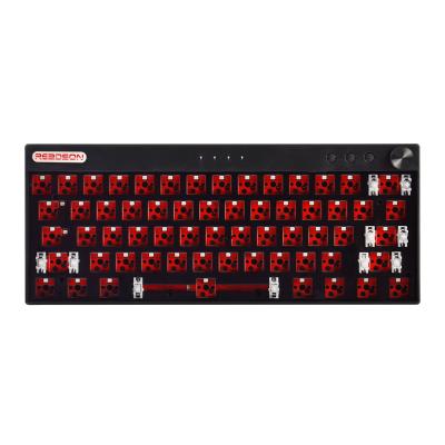 China Anti-ghosting Anti-ghosting Custom 3 Mode Wired Plus 60% 61 Hotswap DIY Kit Wireless Mechanical Keyboard With Key Button for sale