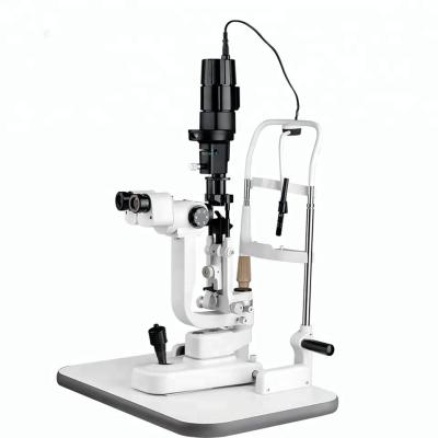 China Medical Ophthalmic Hospital Slit Lamp Microscope And Optical Center LED Lamp With Galilean Type 5 Tonometer Magnifications MLX10 for sale