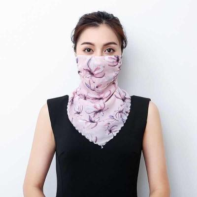 China Fancy Costume Triangular Sunblock Scarf Mask To Protect Children's Neck In Summer Thin Scarf Spring And Autumn Bandana Ear-hanging Scarf for sale