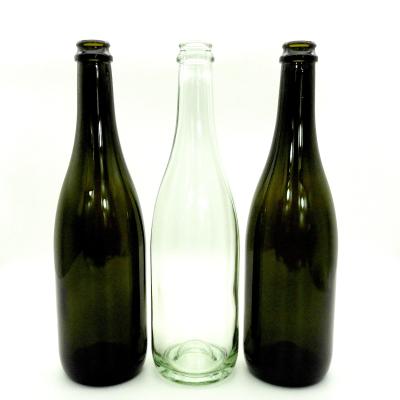 China Wholesale Round Amber Empty 27 Ounce Wine Beverage Bottles 750ml Champagne Glass Bottles for sale