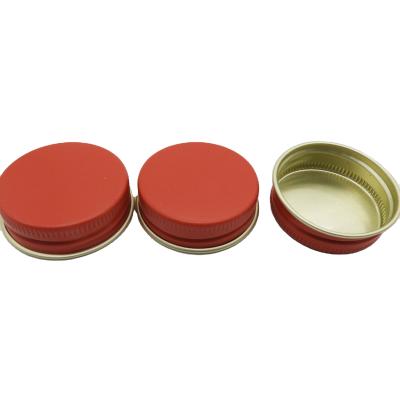 China Non Spill Customizable 38mm Color Aluminum Cap For Plastic Food Bottles / Drink Bottle Aluminum Screw Cap Maker for sale