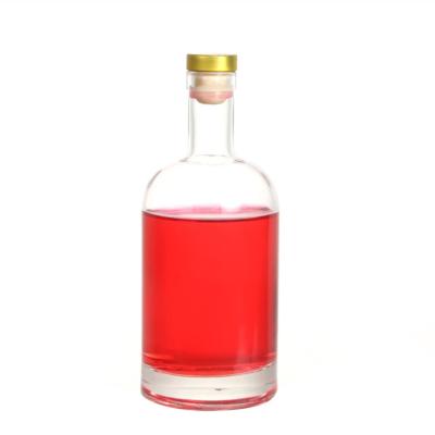 China Beverage Liquor Bottles WHISKEY Gin BRANDY Liquor Bottle 250Ml 375Ml For Vodka With Cork Lid for sale