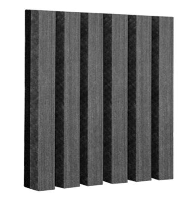 China Modern Solid Wood Acoustic Material Soundproofing Water Proof Pure Wood And Plastic Composite WPC Grooved Wall Panel for sale