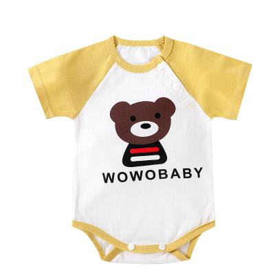 China 100% Cotton Short Sleeve Michley Clothing Infant Unisex Infant Boys Baby Rompers for sale