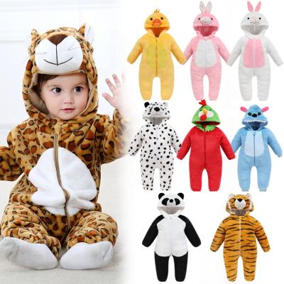 China Baby Costume MICHLEY OEM Winter Baby Overalls Christmas Newborn Hooded Animal Clothes Baby Boy Rompers for sale