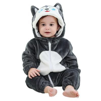 China Wholesale Baby Dog Cartoon Rompers Full Sleeve Compressed Baby Winter OEM Michley Boys Overalls Animal Overalls for sale