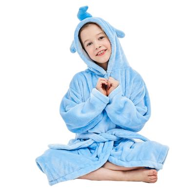 China Wholesale MICHLEY QUICK DRY Boys Girls Flannel Lace Up Children's Bathrobes for sale