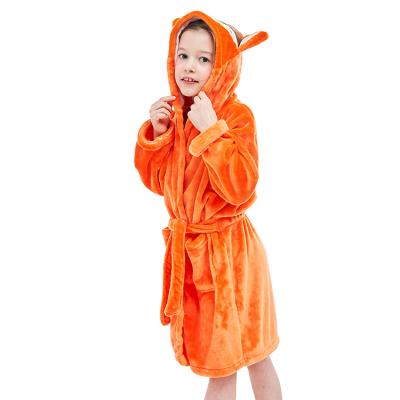 China MICHLEY QUICK DRY Animals Design Fox Autumn Toddler Bathrobe for sale