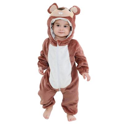 China OEM MIHCLEY Animal Babies Baby One-Piece Rompers Children Clothing Cute High Quality Hooded Boys Overalls for sale