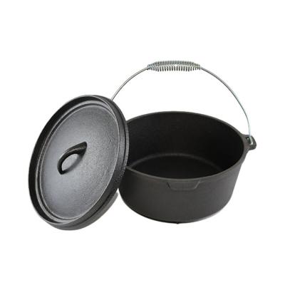 China Sustainable Wholesale Cast Iron Cauldron And Dutch Oven For Outdoor Camping for sale