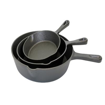 China Sustainable Pre-Seasoned Cast Iron 3-Piece Stove Set for sale